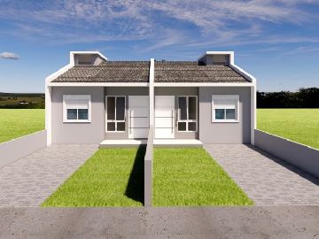 Casa geminada 2 dormit�rios Bairro Dona Rita em Arroio do Meio-RS 